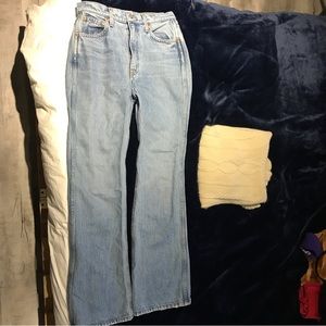 Reformation Georgia high waist flare jeans size 27